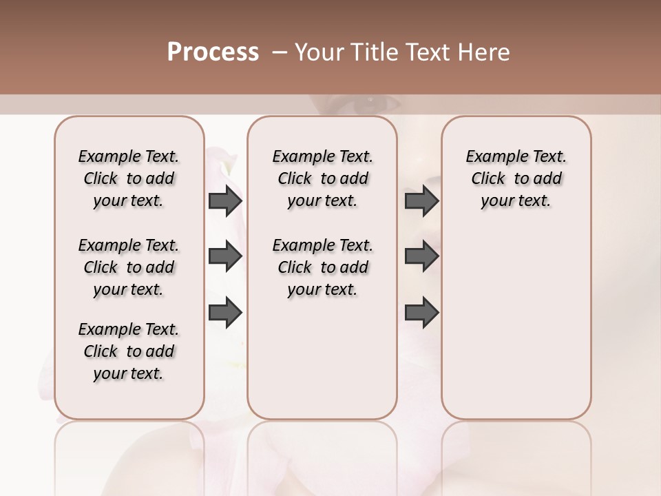 Flower Young Face PowerPoint Template