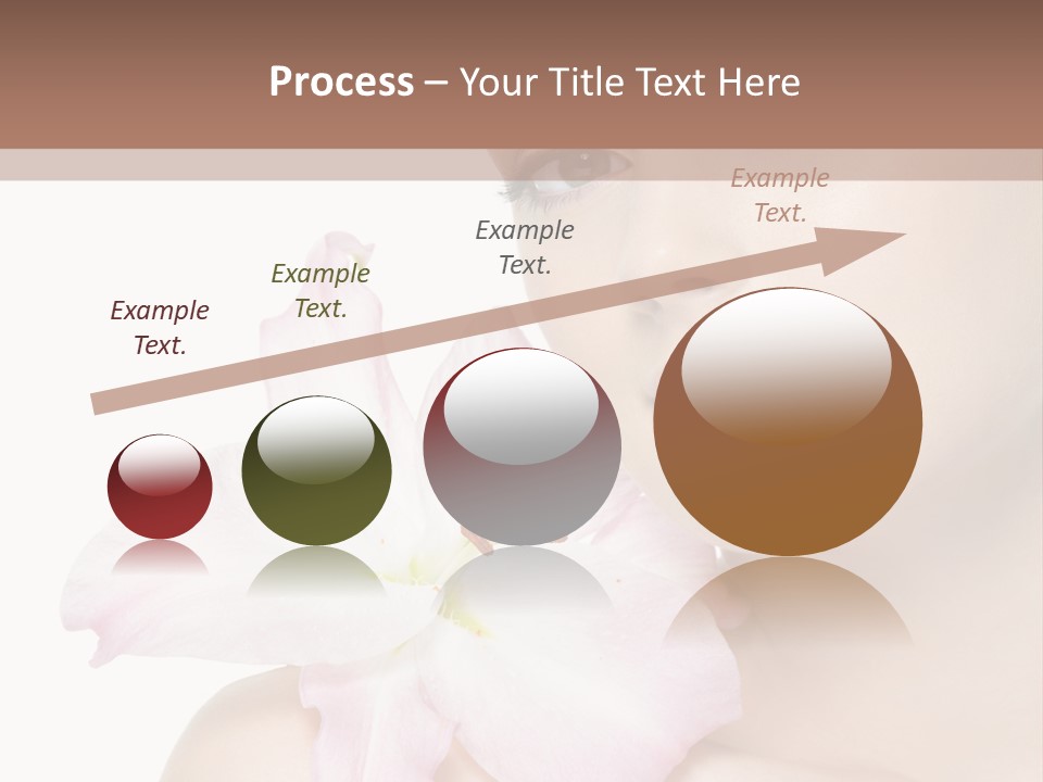 Flower Young Face PowerPoint Template