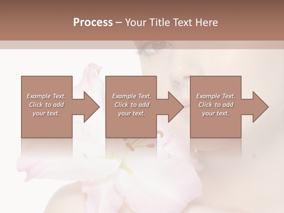 Flower Young Face PowerPoint Template