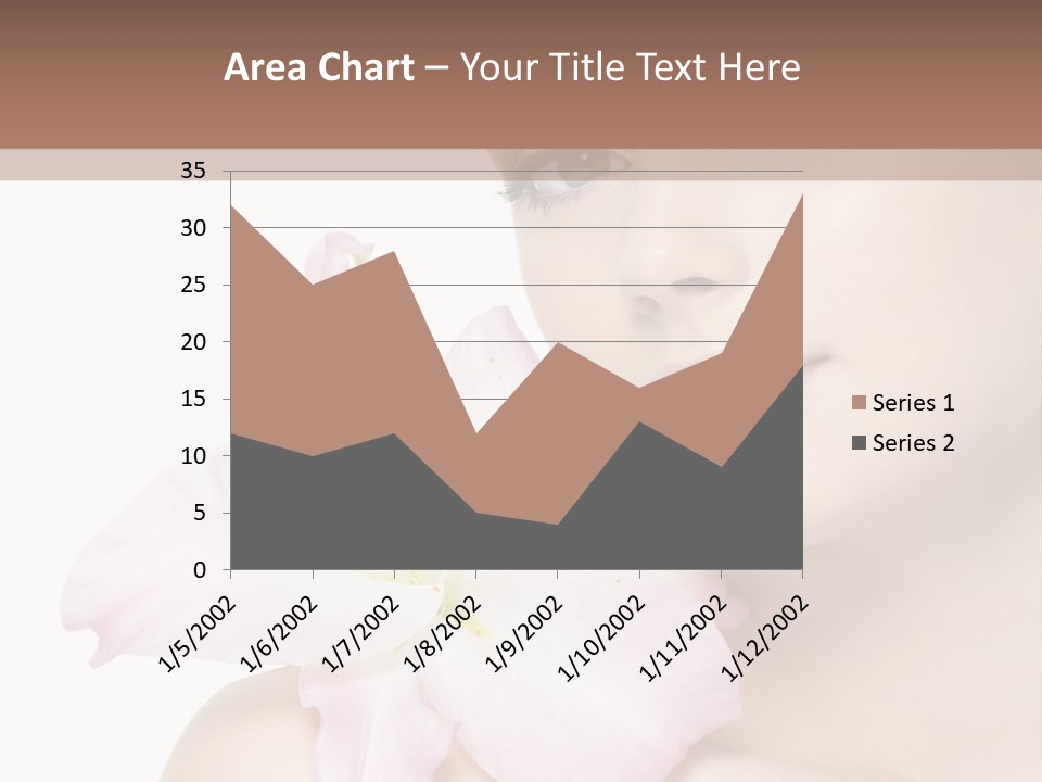 Flower Young Face PowerPoint Template