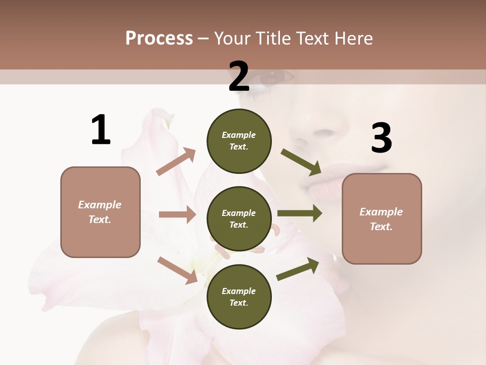 Flower Young Face PowerPoint Template