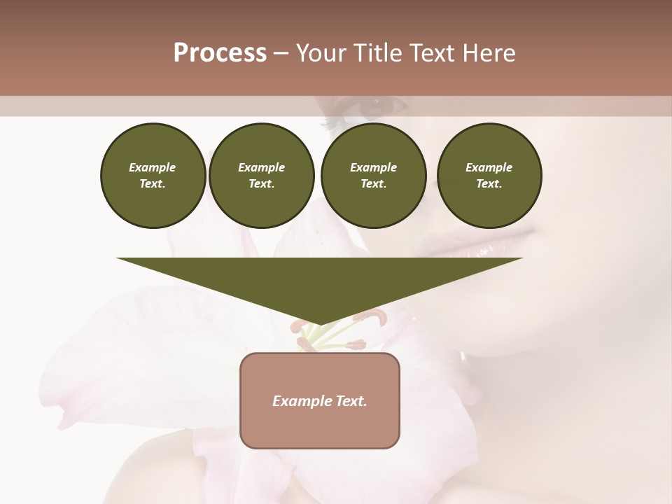 Flower Young Face PowerPoint Template