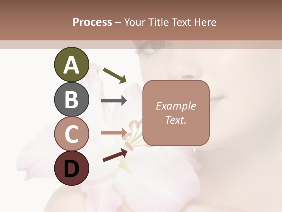 Flower Young Face PowerPoint Template