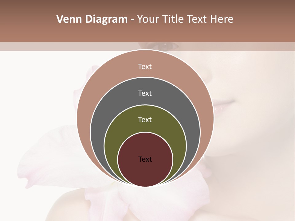 Flower Young Face PowerPoint Template
