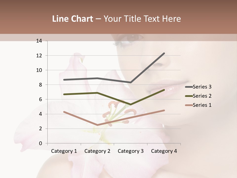 Flower Young Face PowerPoint Template