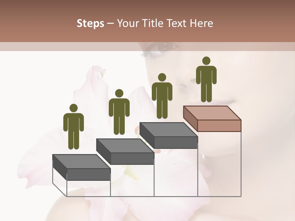 Flower Young Face PowerPoint Template