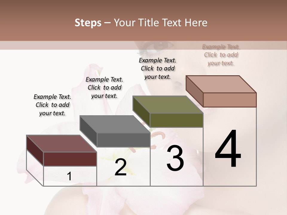 Flower Young Face PowerPoint Template