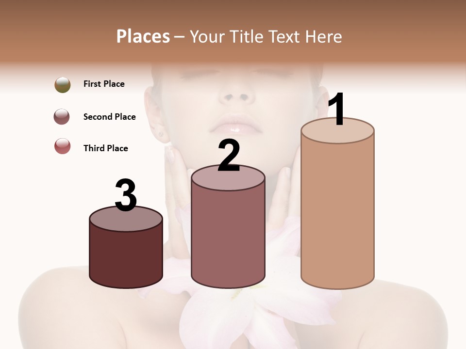 Isolated Skincare White Background PowerPoint Template