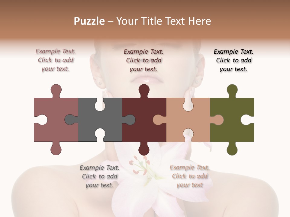 Isolated Skincare White Background PowerPoint Template