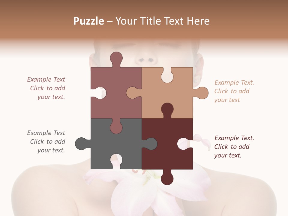 Isolated Skincare White Background PowerPoint Template