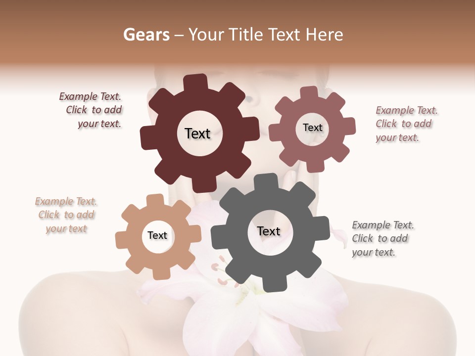 Isolated Skincare White Background PowerPoint Template