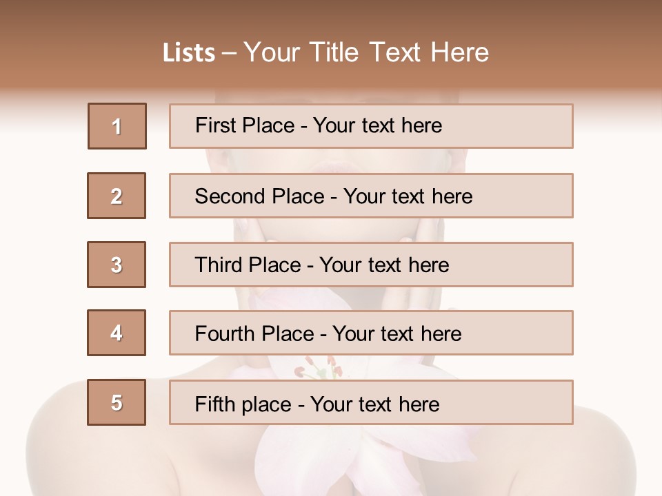 Isolated Skincare White Background PowerPoint Template
