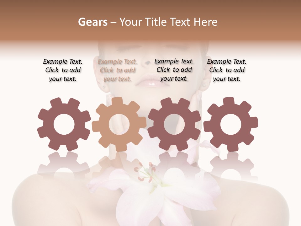 Isolated Skincare White Background PowerPoint Template