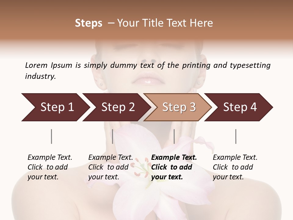 Isolated Skincare White Background PowerPoint Template