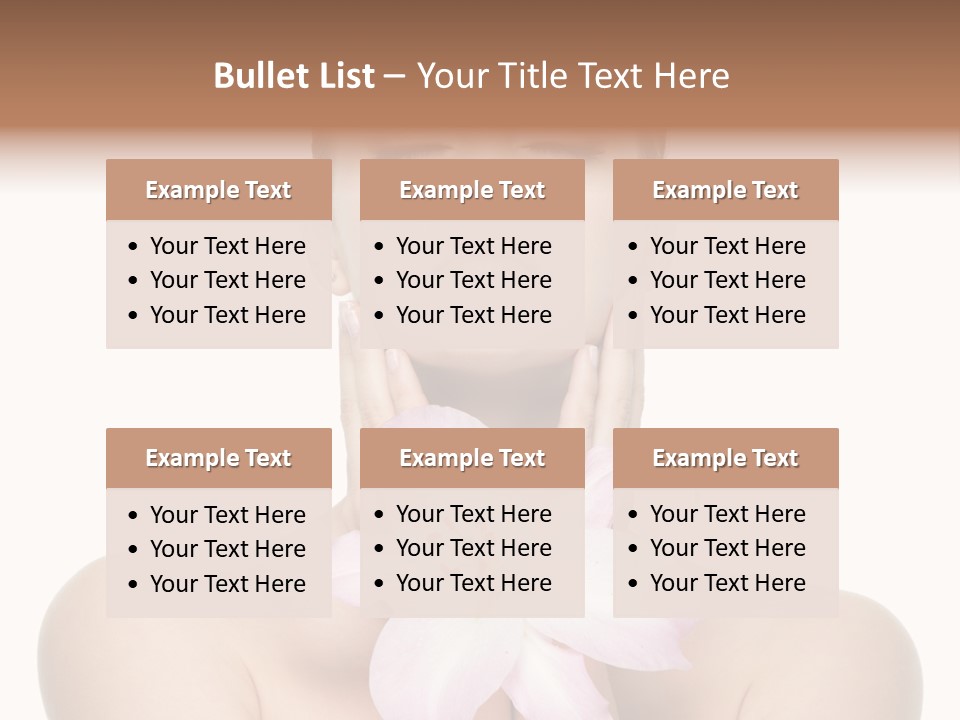 Isolated Skincare White Background PowerPoint Template