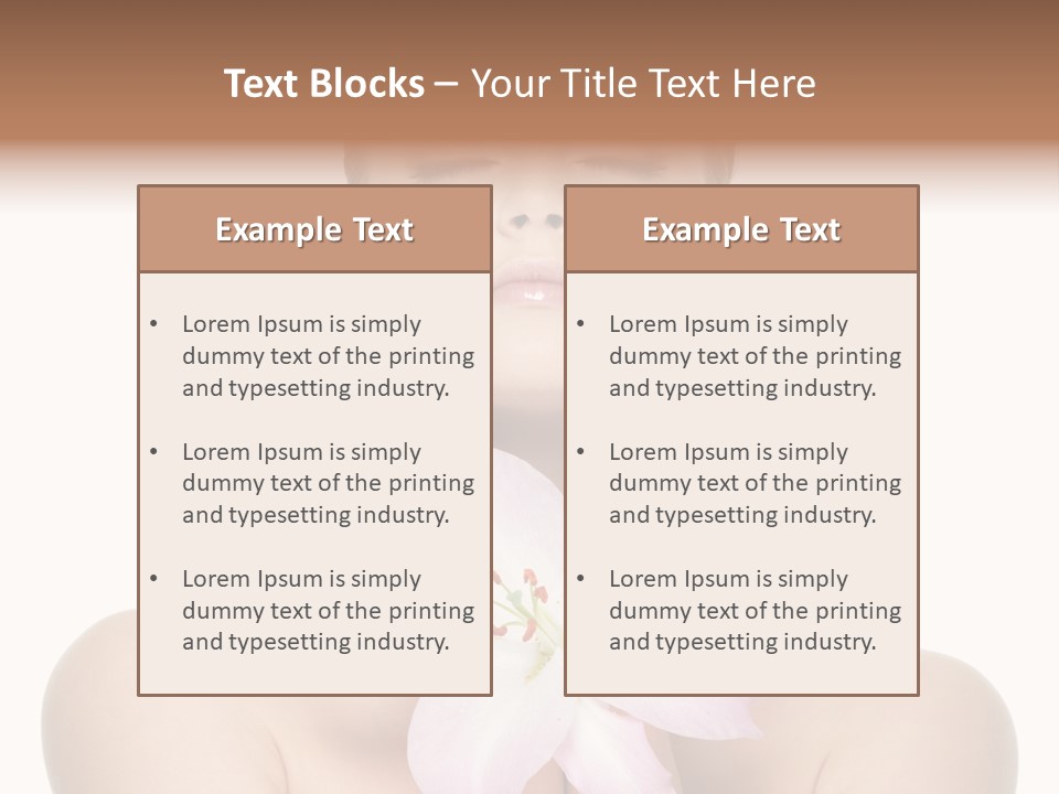 Isolated Skincare White Background PowerPoint Template