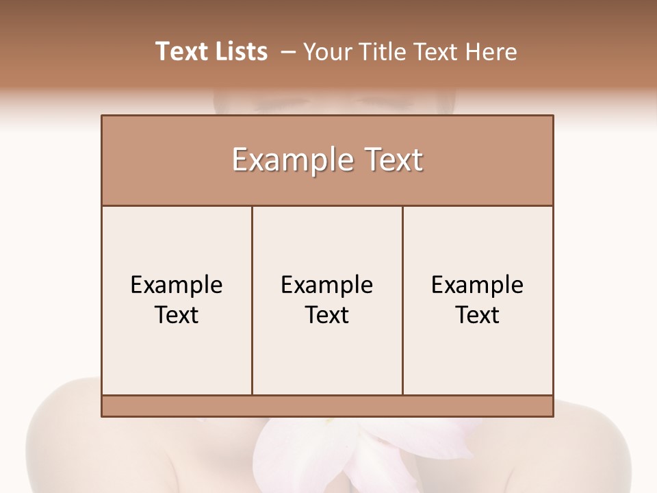 Isolated Skincare White Background PowerPoint Template