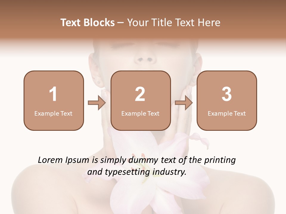 Isolated Skincare White Background PowerPoint Template