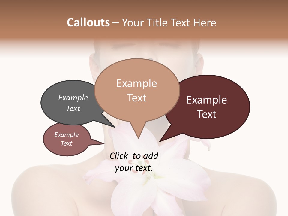 Isolated Skincare White Background PowerPoint Template