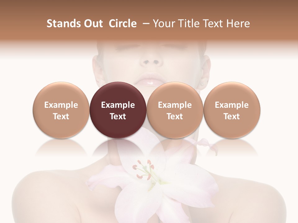 Isolated Skincare White Background PowerPoint Template