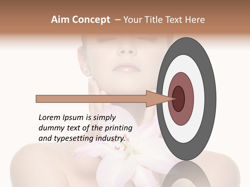 Isolated Skincare White Background PowerPoint Template