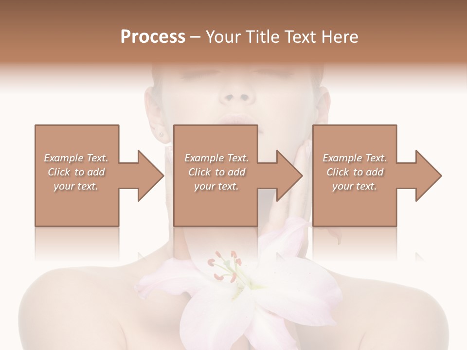 Isolated Skincare White Background PowerPoint Template