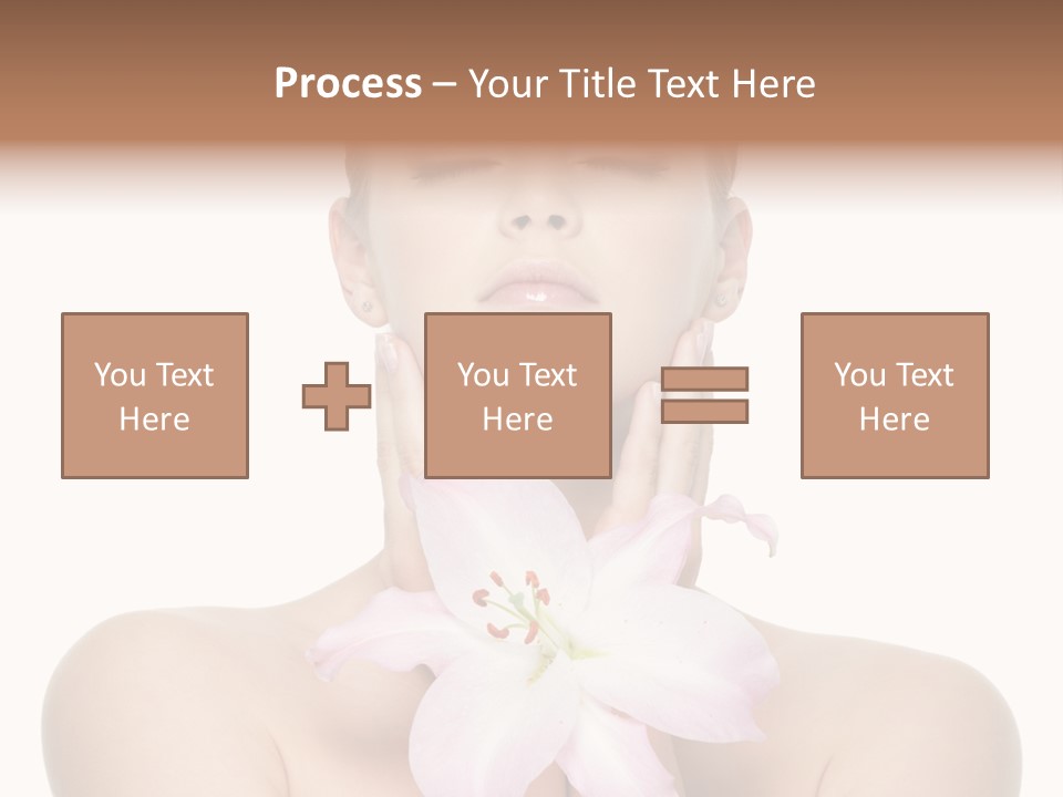 Isolated Skincare White Background PowerPoint Template