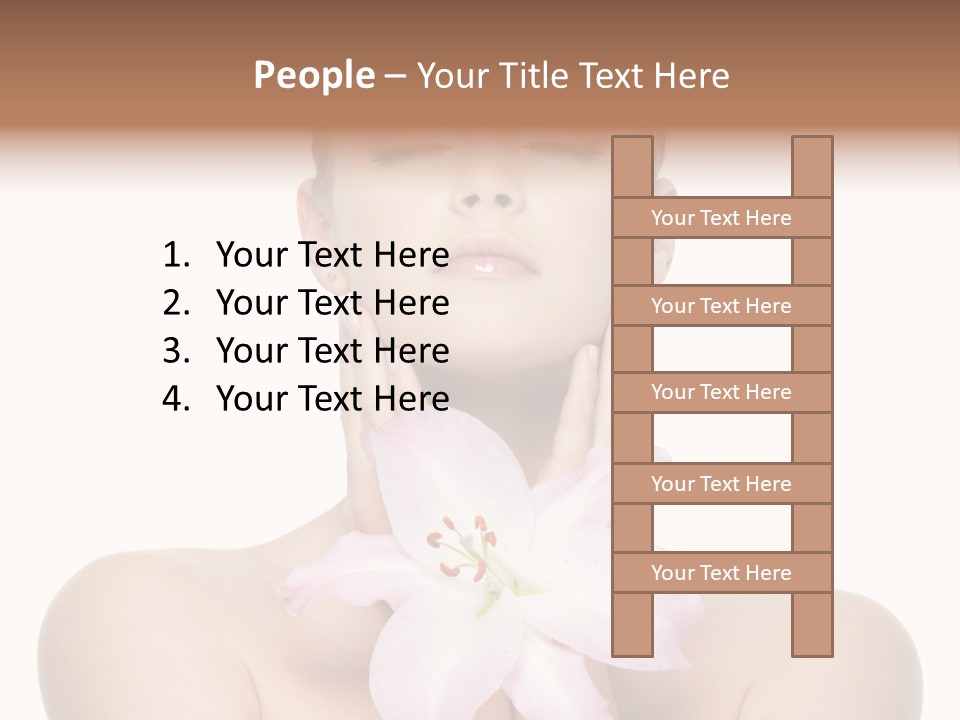 Isolated Skincare White Background PowerPoint Template