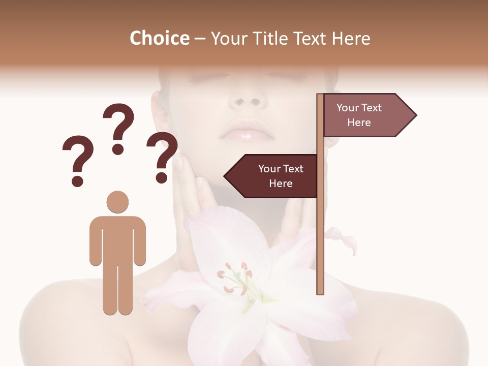 Isolated Skincare White Background PowerPoint Template