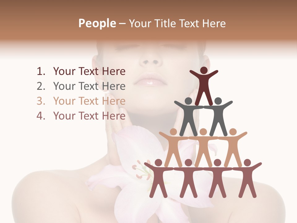 Isolated Skincare White Background PowerPoint Template