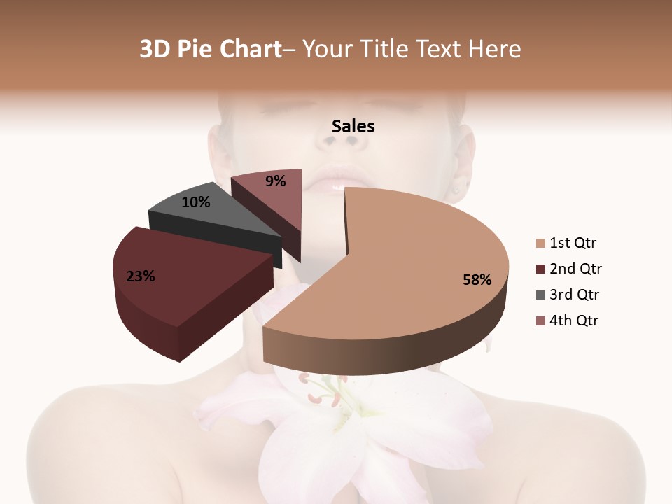 Isolated Skincare White Background PowerPoint Template