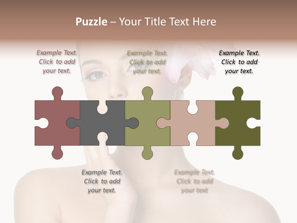 High Key Portrait White Background PowerPoint Template