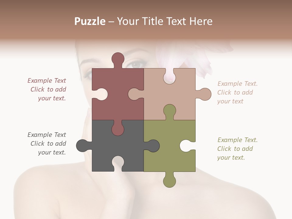 High Key Portrait White Background PowerPoint Template