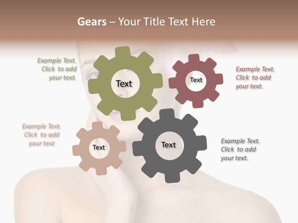 High Key Portrait White Background PowerPoint Template