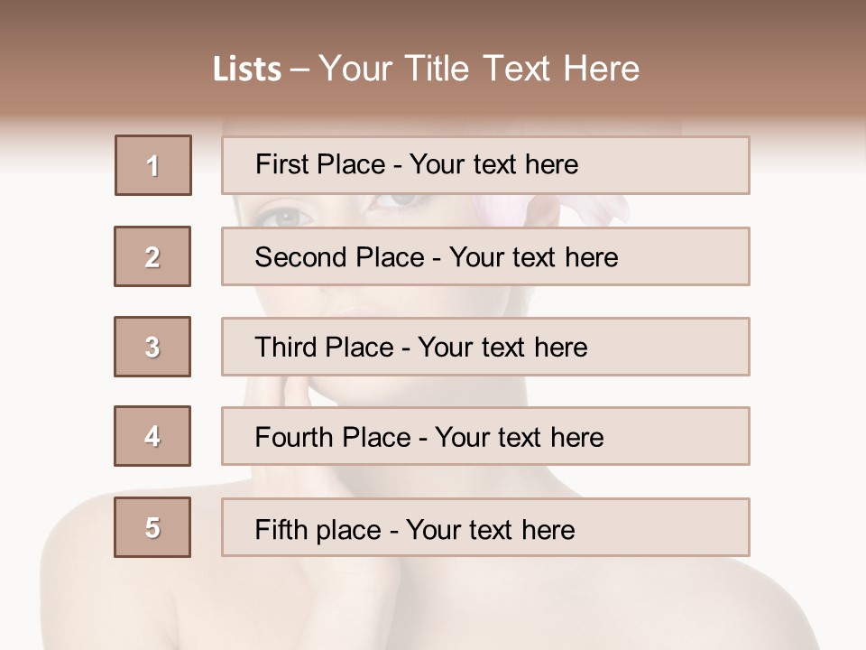 High Key Portrait White Background PowerPoint Template