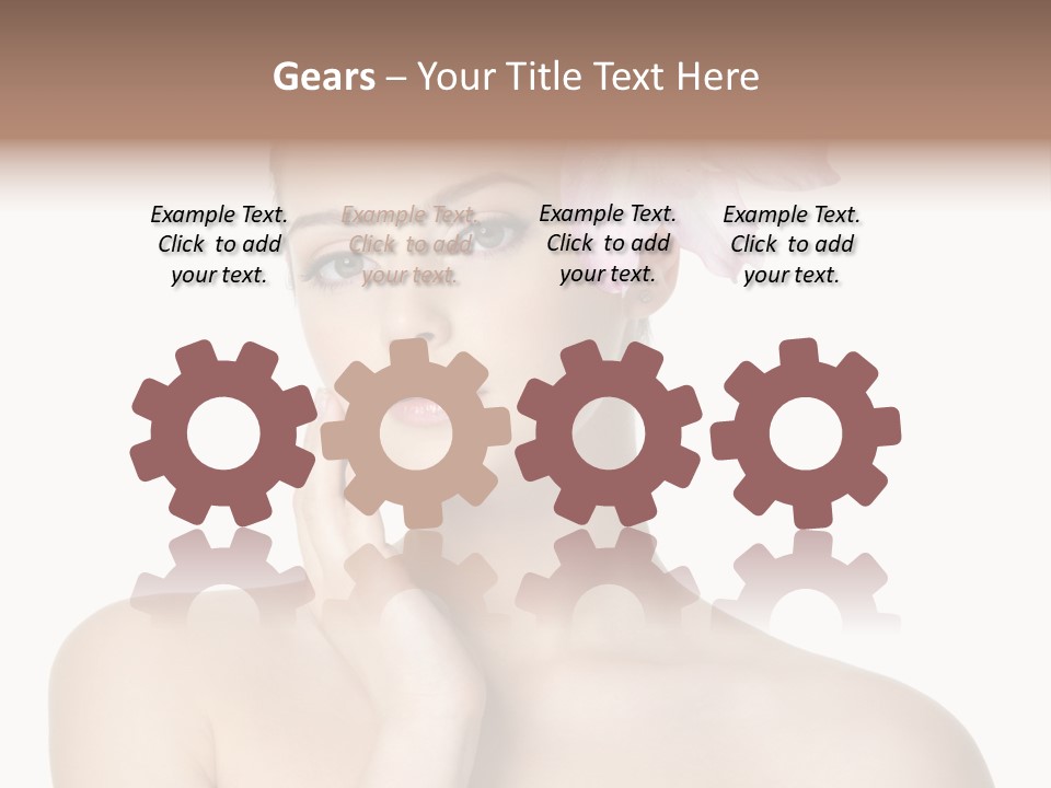 High Key Portrait White Background PowerPoint Template