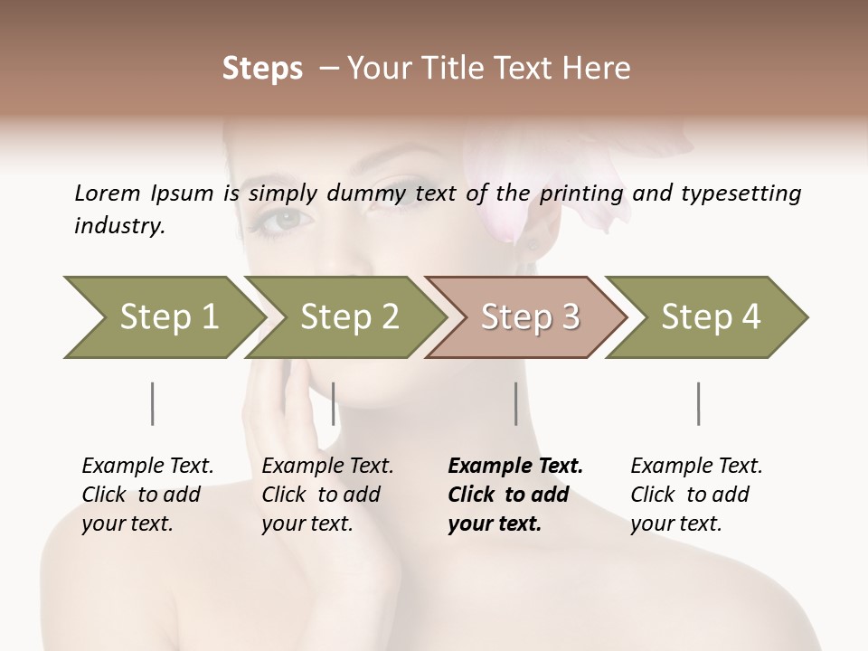 High Key Portrait White Background PowerPoint Template