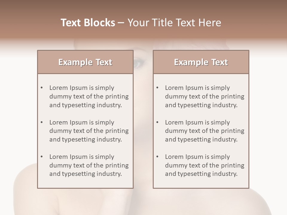 High Key Portrait White Background PowerPoint Template