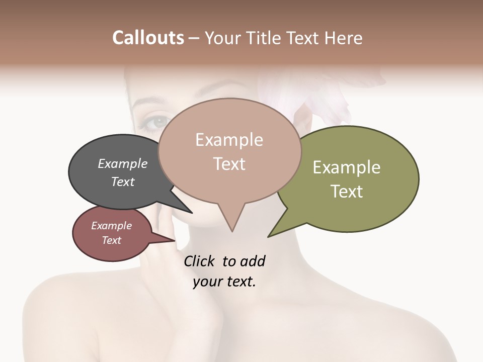 High Key Portrait White Background PowerPoint Template