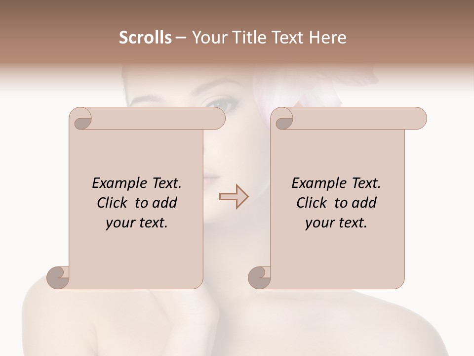 High Key Portrait White Background PowerPoint Template