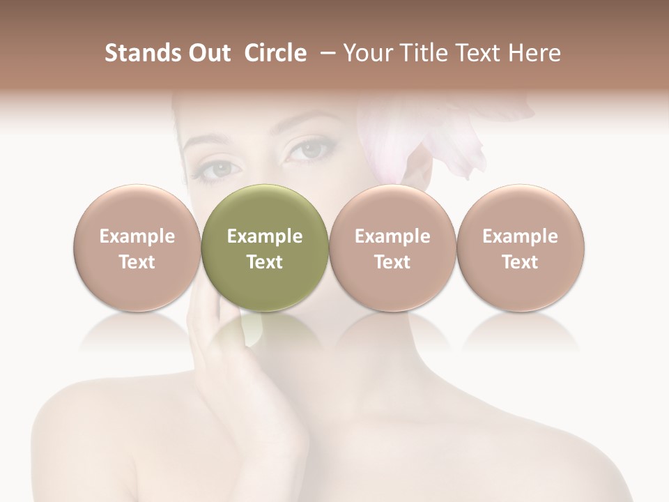 High Key Portrait White Background PowerPoint Template