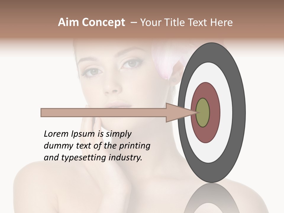 High Key Portrait White Background PowerPoint Template