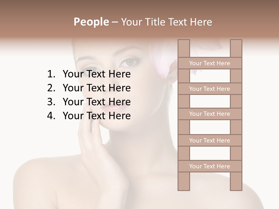 High Key Portrait White Background PowerPoint Template