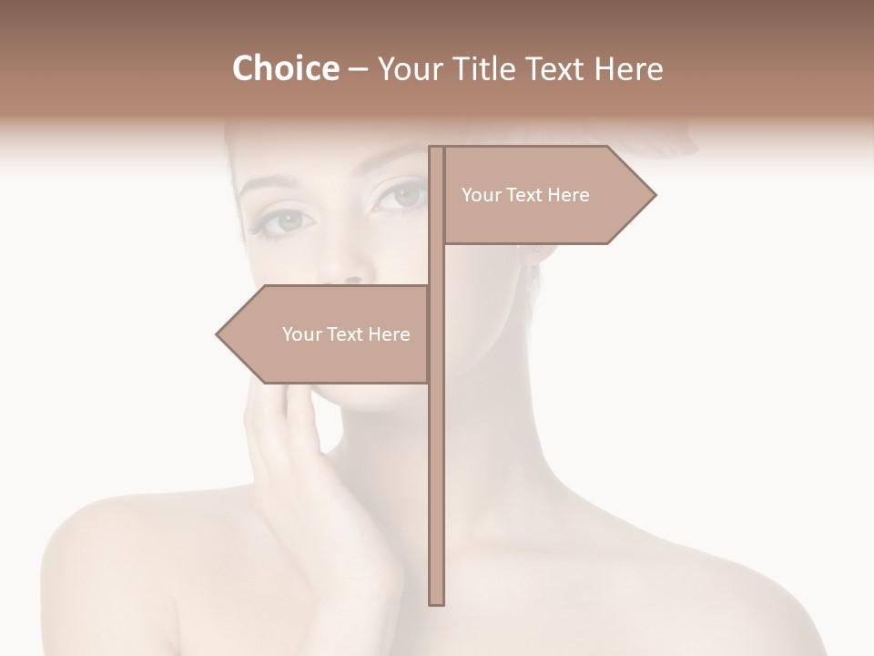 High Key Portrait White Background PowerPoint Template