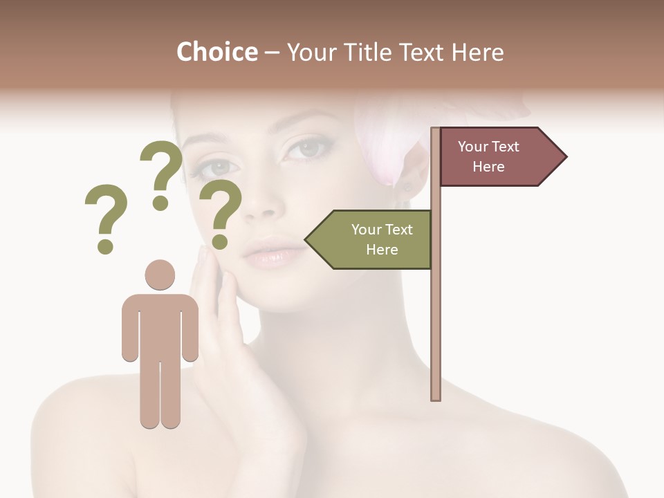 High Key Portrait White Background PowerPoint Template