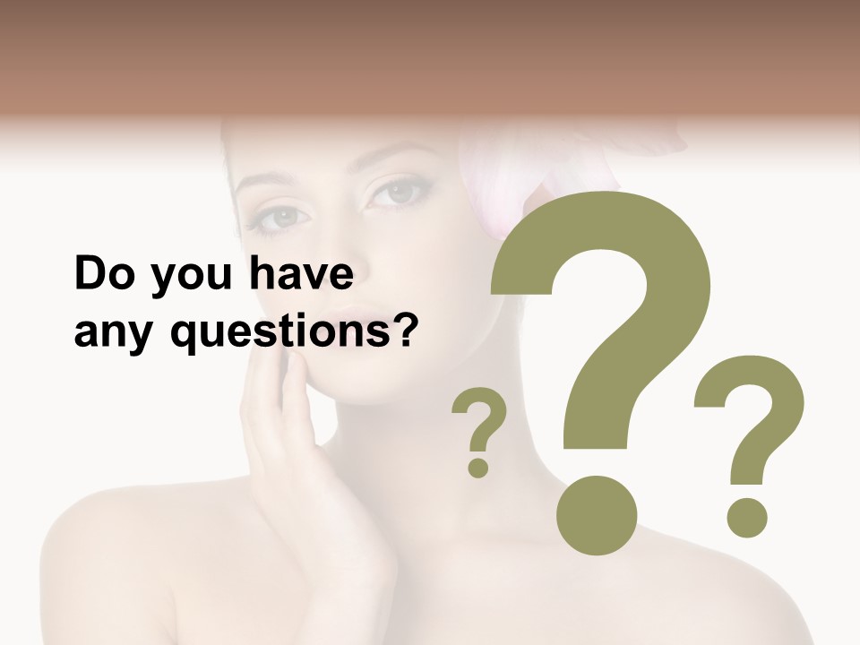 High Key Portrait White Background PowerPoint Template