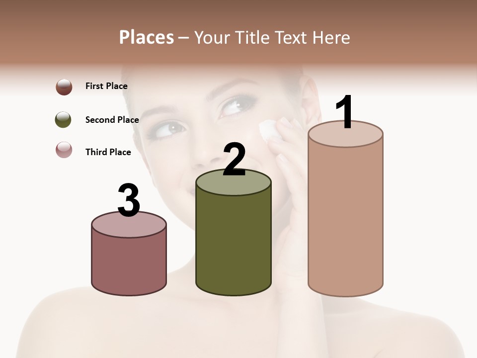 Horizontal Skin Beauty PowerPoint Template
