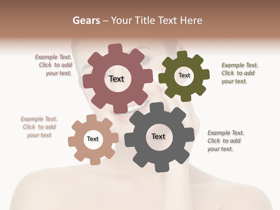 Horizontal Skin Beauty PowerPoint Template