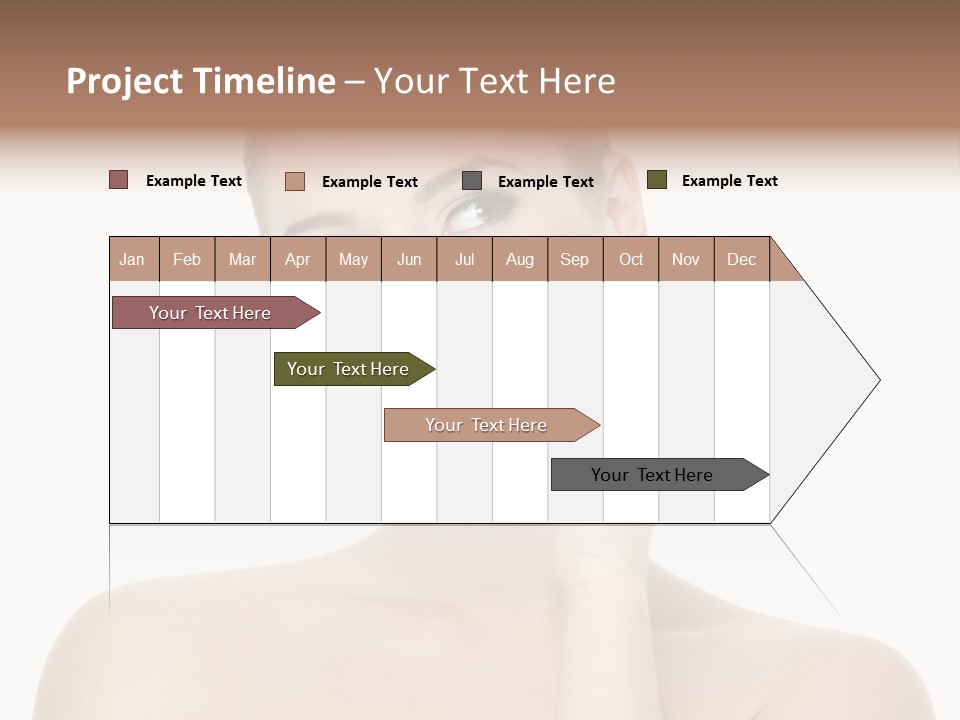 Horizontal Skin Beauty PowerPoint Template