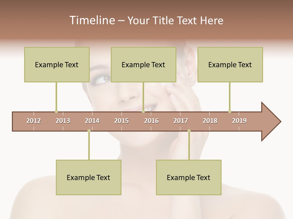 Horizontal Skin Beauty PowerPoint Template